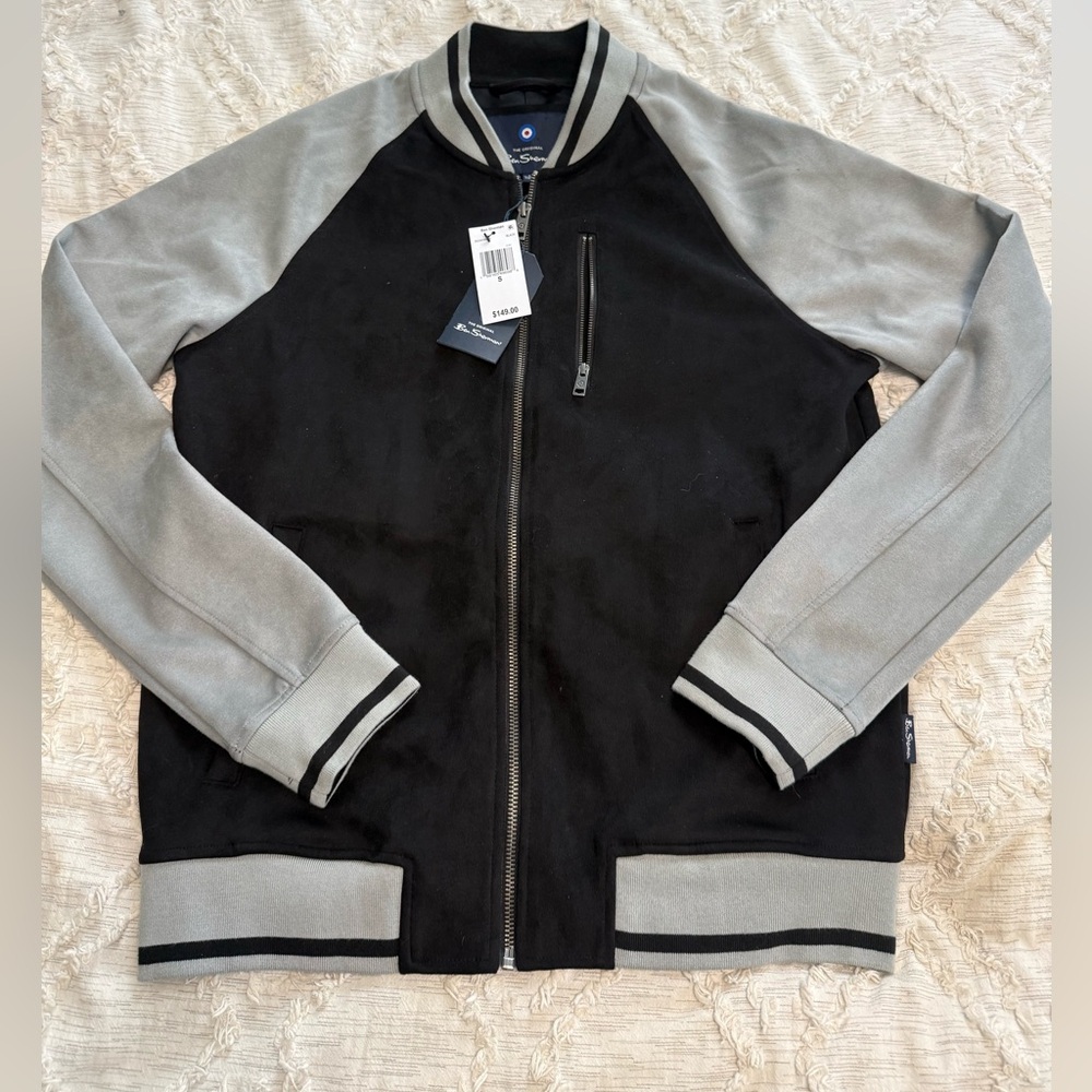 Ben Sherman The Original Faux Suede Mens Zip Up Jacket